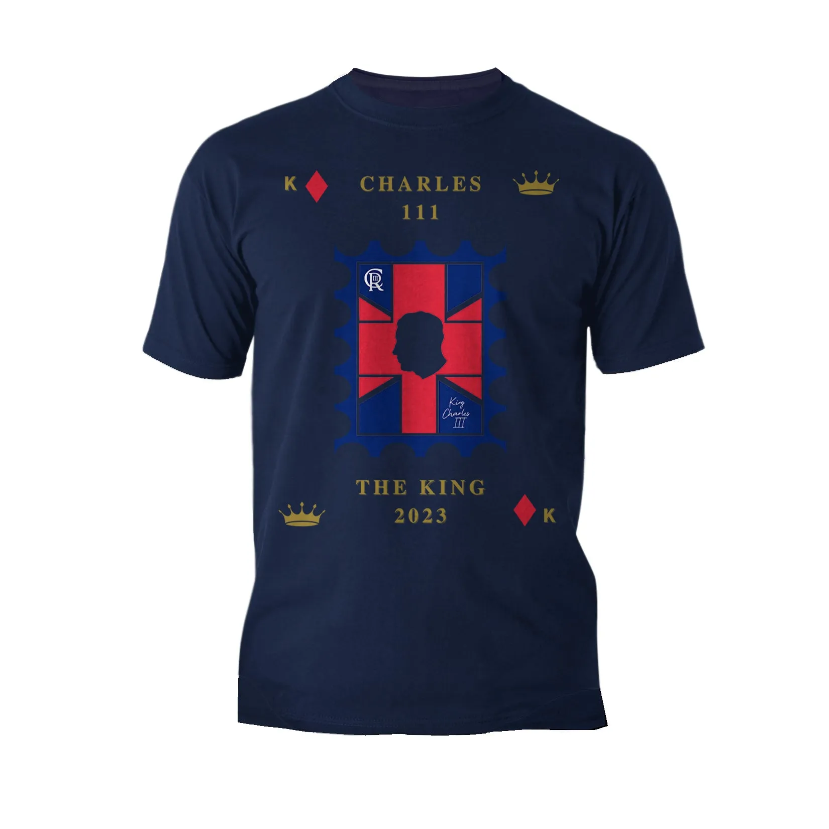 Urban Attitude Kings Coronation 2023 Stamp Charles III Men's T-shirt