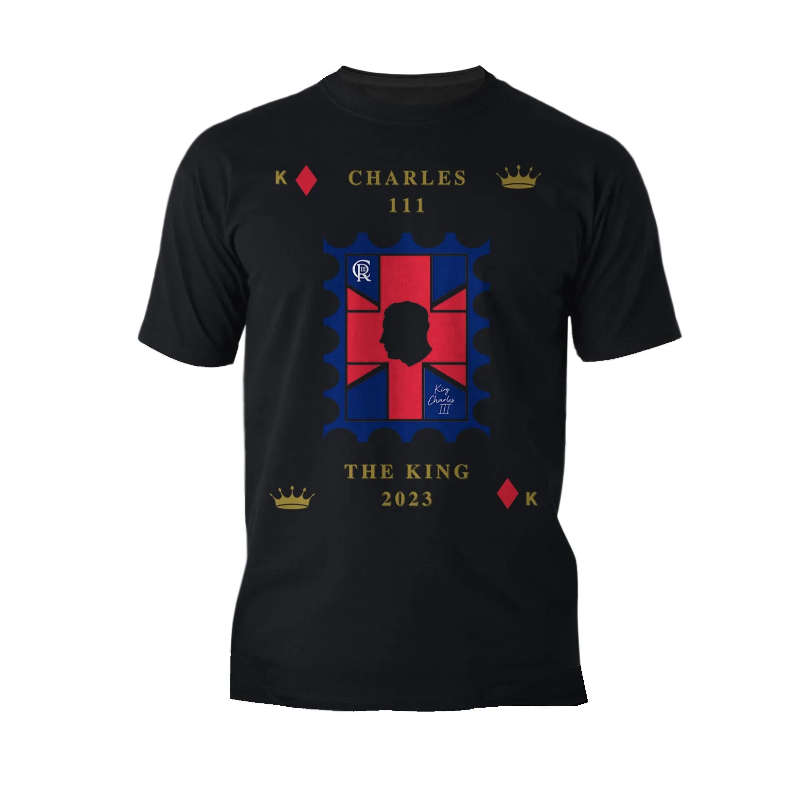 Urban Attitude Kings Coronation 2023 Stamp Charles III Men's T-shirt