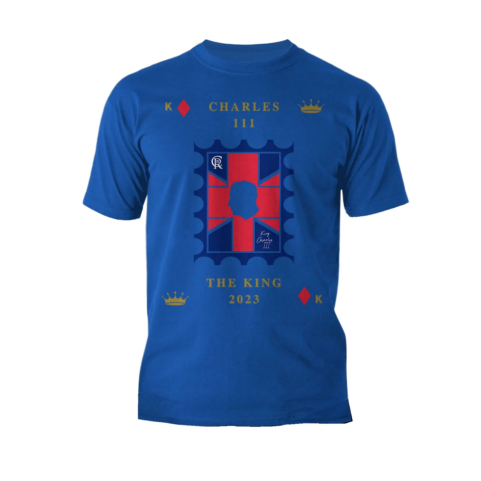 Urban Attitude Kings Coronation 2023 Stamp Charles III Men's T-shirt