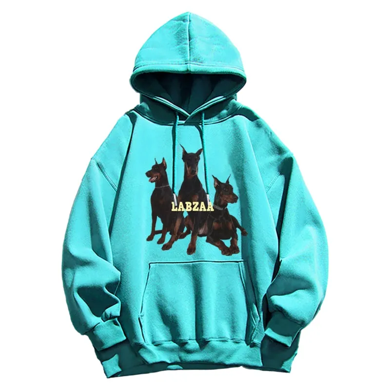 Urban Doberman Dog Graphic Hoodie