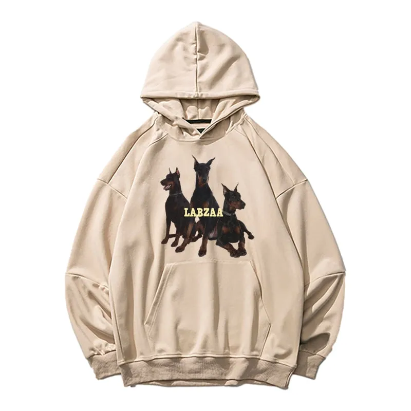 Urban Doberman Dog Graphic Hoodie
