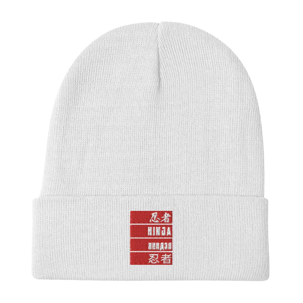 Urban Ninja "Nations" Embroidered Beanie
