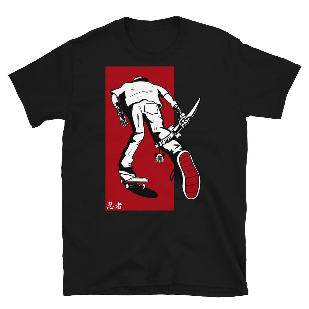 Urban Ninja "Red Line 1" Short-Sleeve Unisex T-Shirt