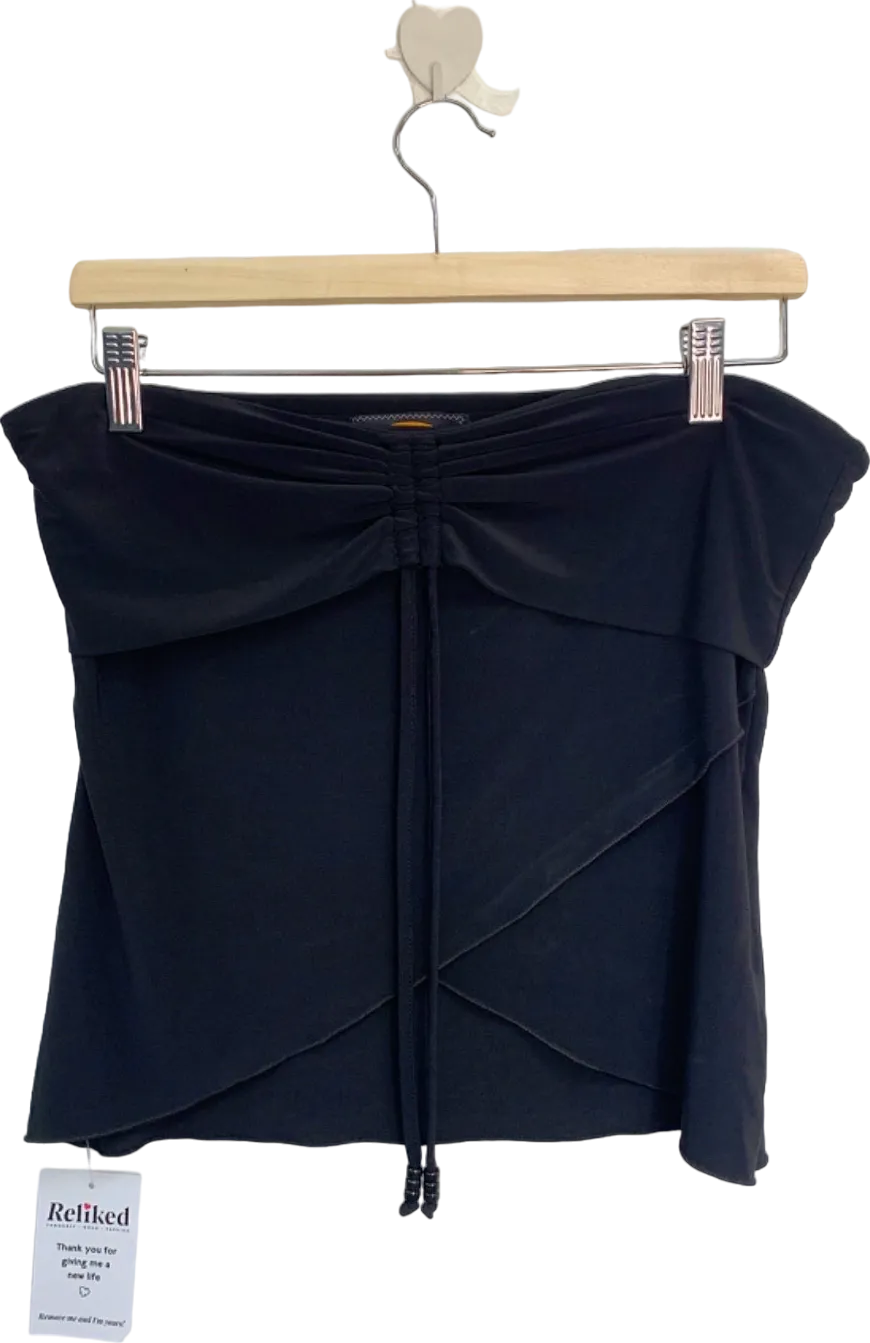 Urban Outfitters Black Ruched Front Top XL
