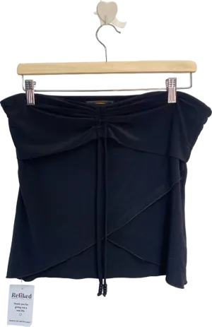 Urban Outfitters Black Ruched Front Top XL