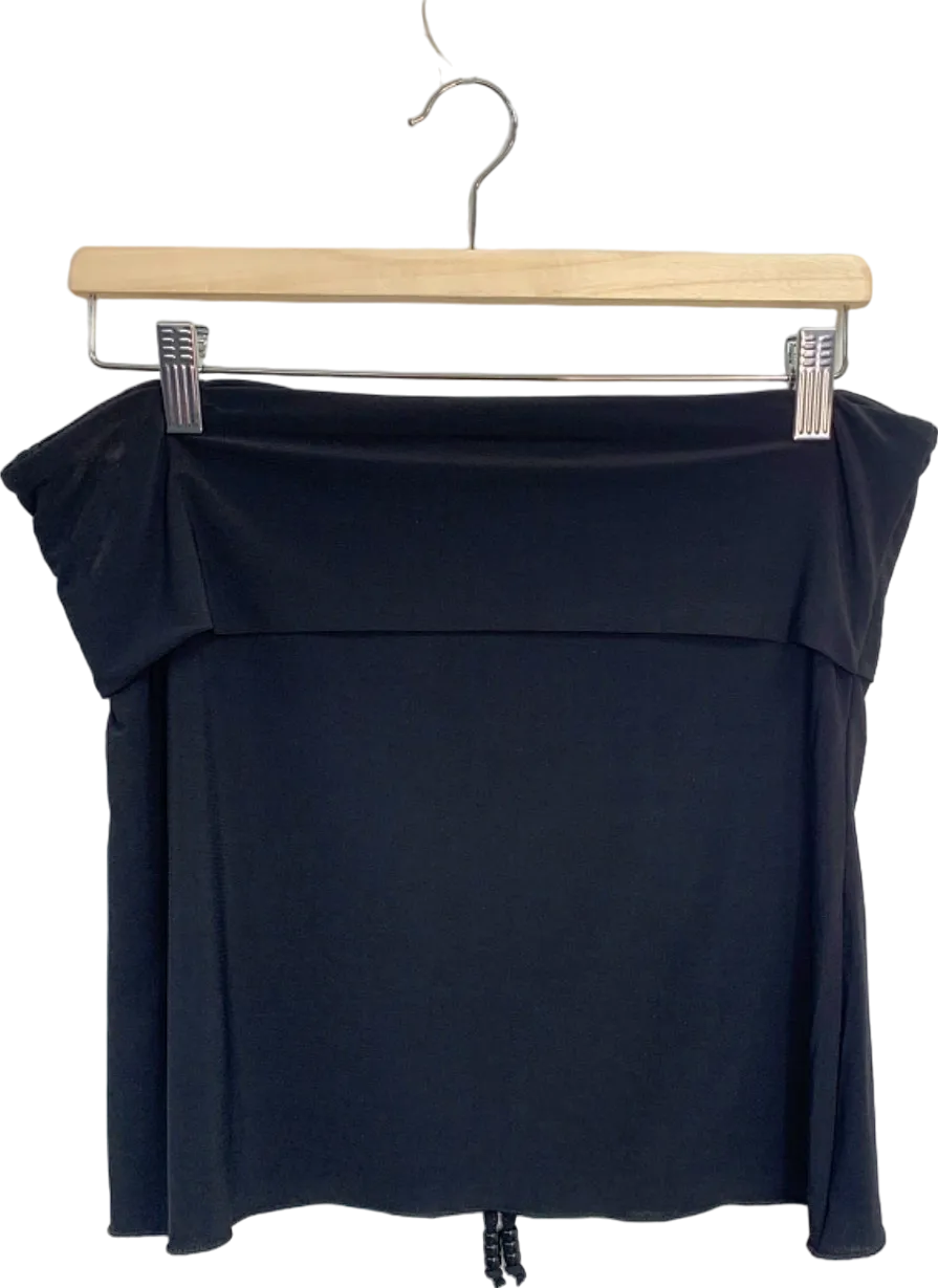Urban Outfitters Black Ruched Front Top XL