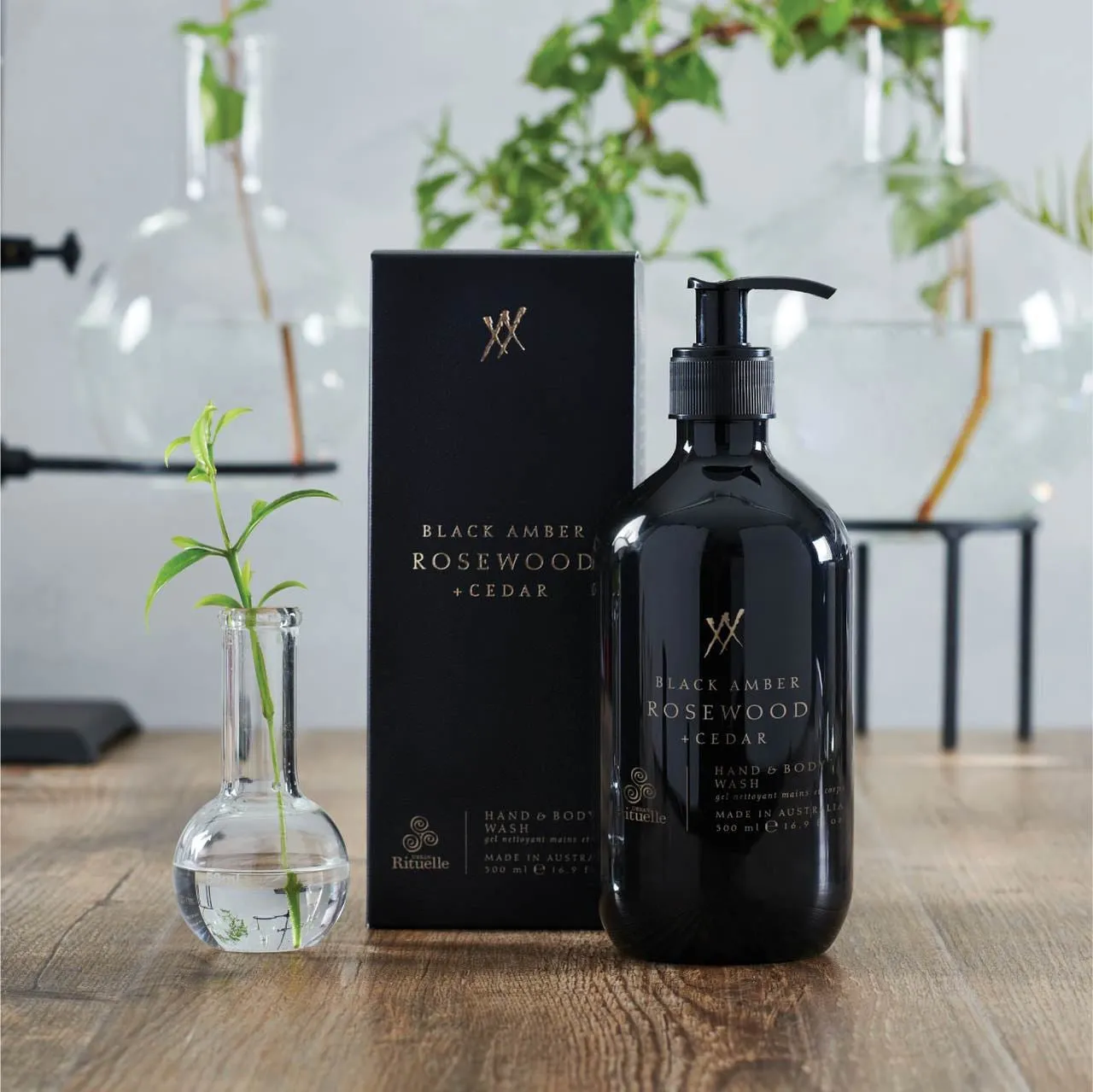 Urban Rituelle Alchemy Black Amber, Rosewood & Cedar Cleanse & Nourish Gift Duet