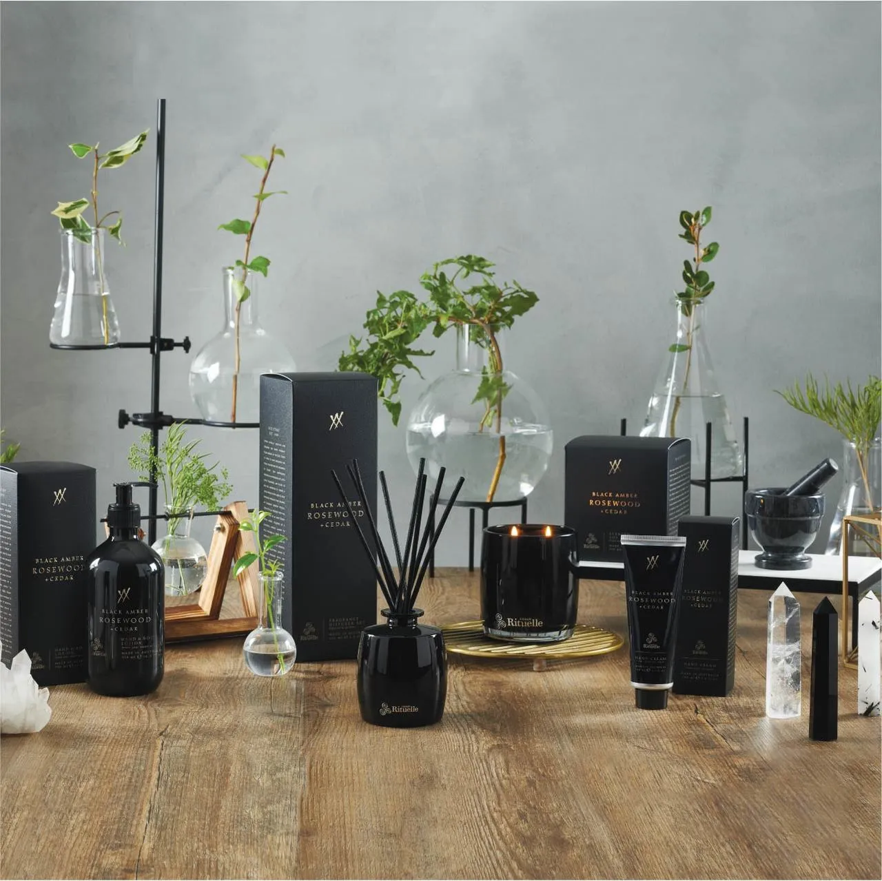 Urban Rituelle Alchemy Black Amber, Rosewood & Cedar Cleanse & Nourish Gift Duet