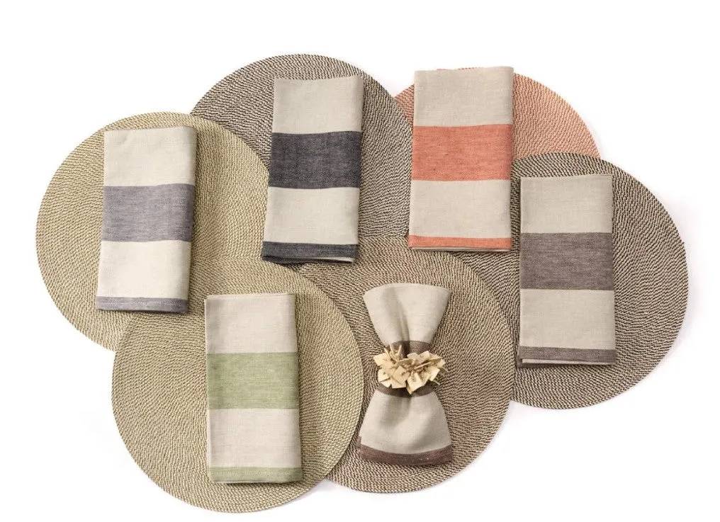 Urban Stripe Napkin Terracotta
