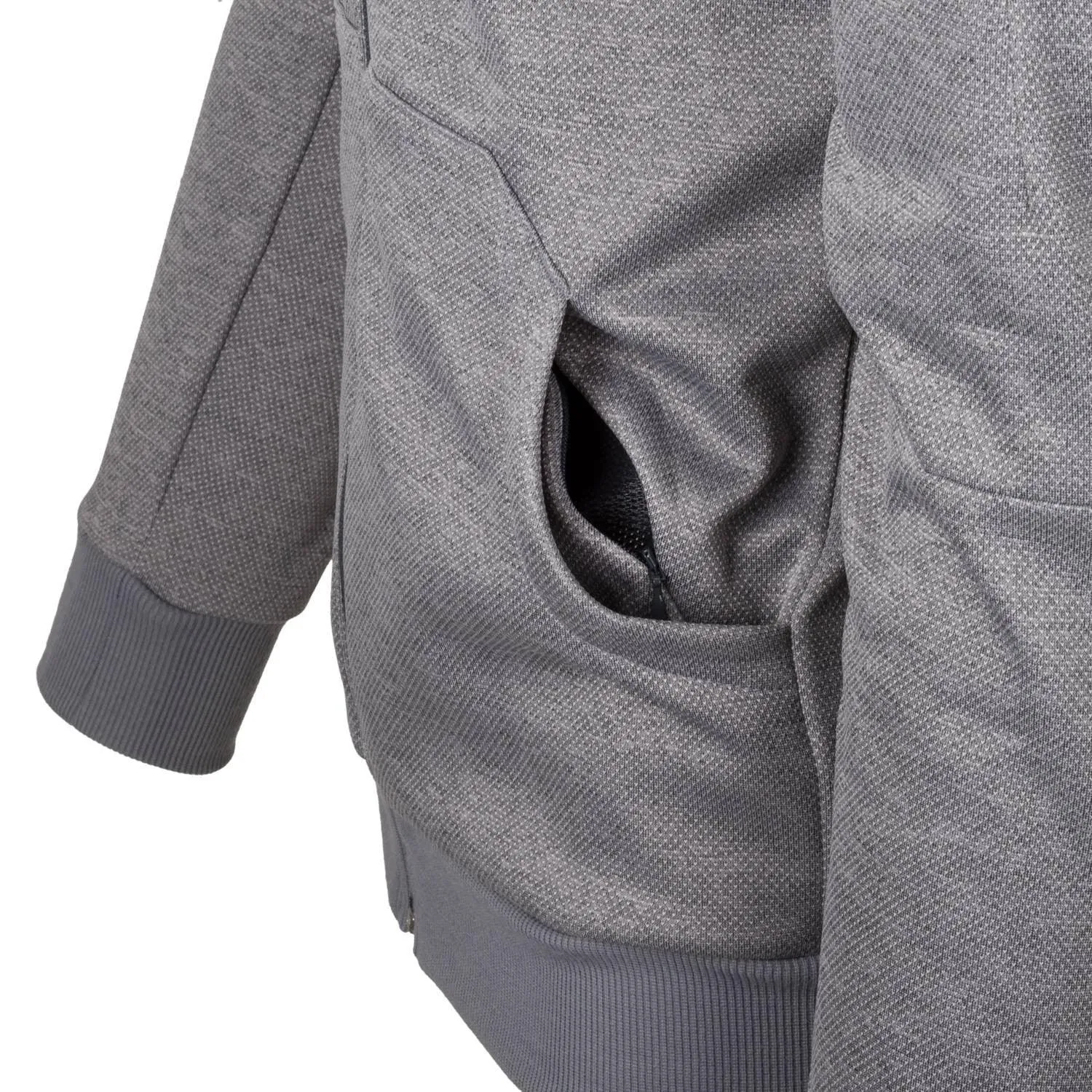 URBAN TACTICAL HOODIE (FullZip) - Melange Black / Grey