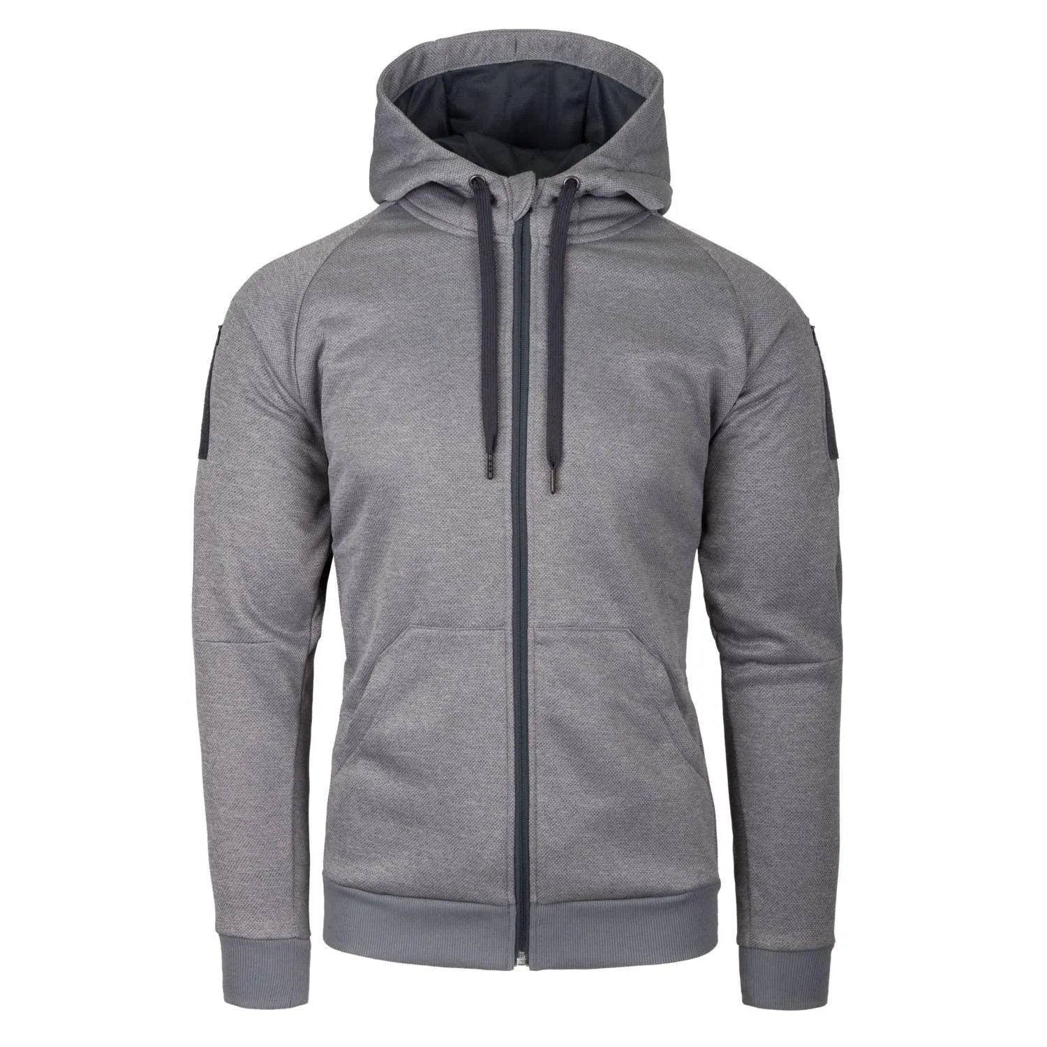 URBAN TACTICAL HOODIE (FullZip) - Melange Black / Grey