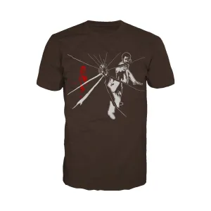 US Brand X Future Retro Blaxploitation Bad Mutha Official Men's T-shirt (Brown)