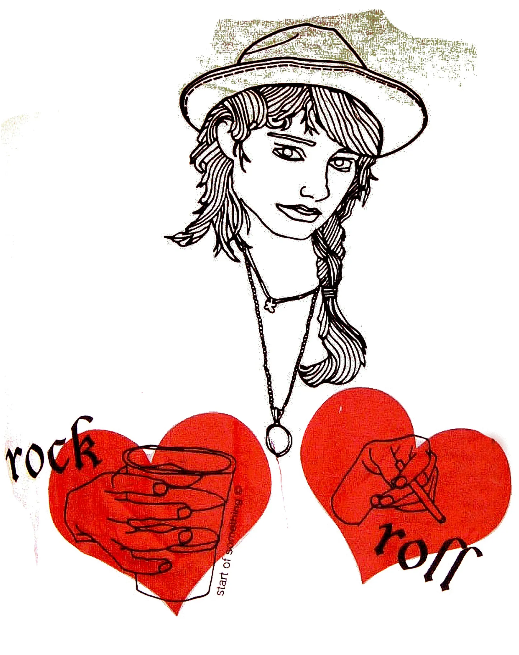 US Brand X Old's Kool Rock n Roll Official Women's T-Shirt (White)