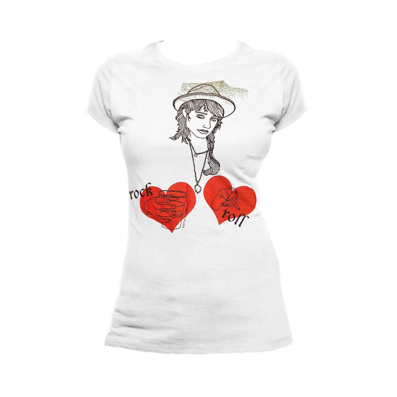 US Brand X Old's Kool Rock n Roll Official Women's T-Shirt (White)