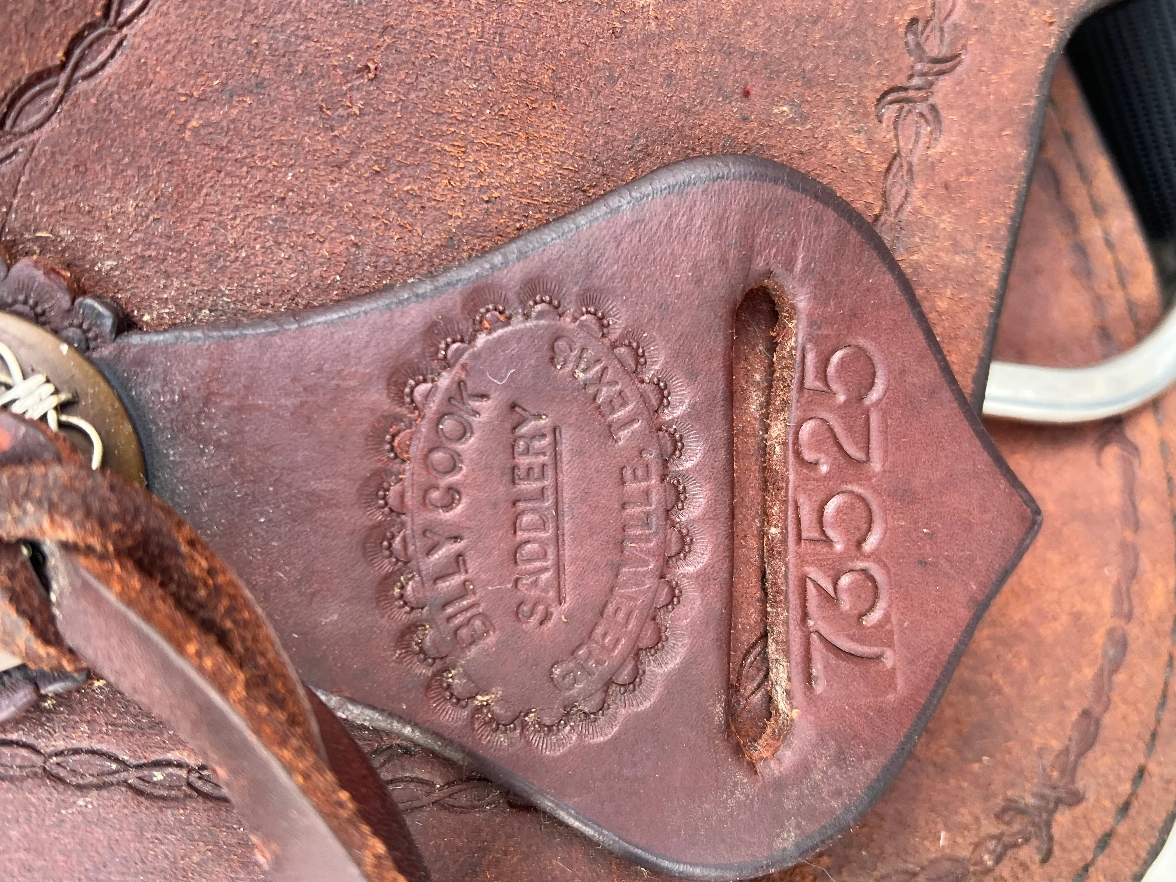Used Billy Cook, Greenville TX, 17” Western Ranch Saddle
