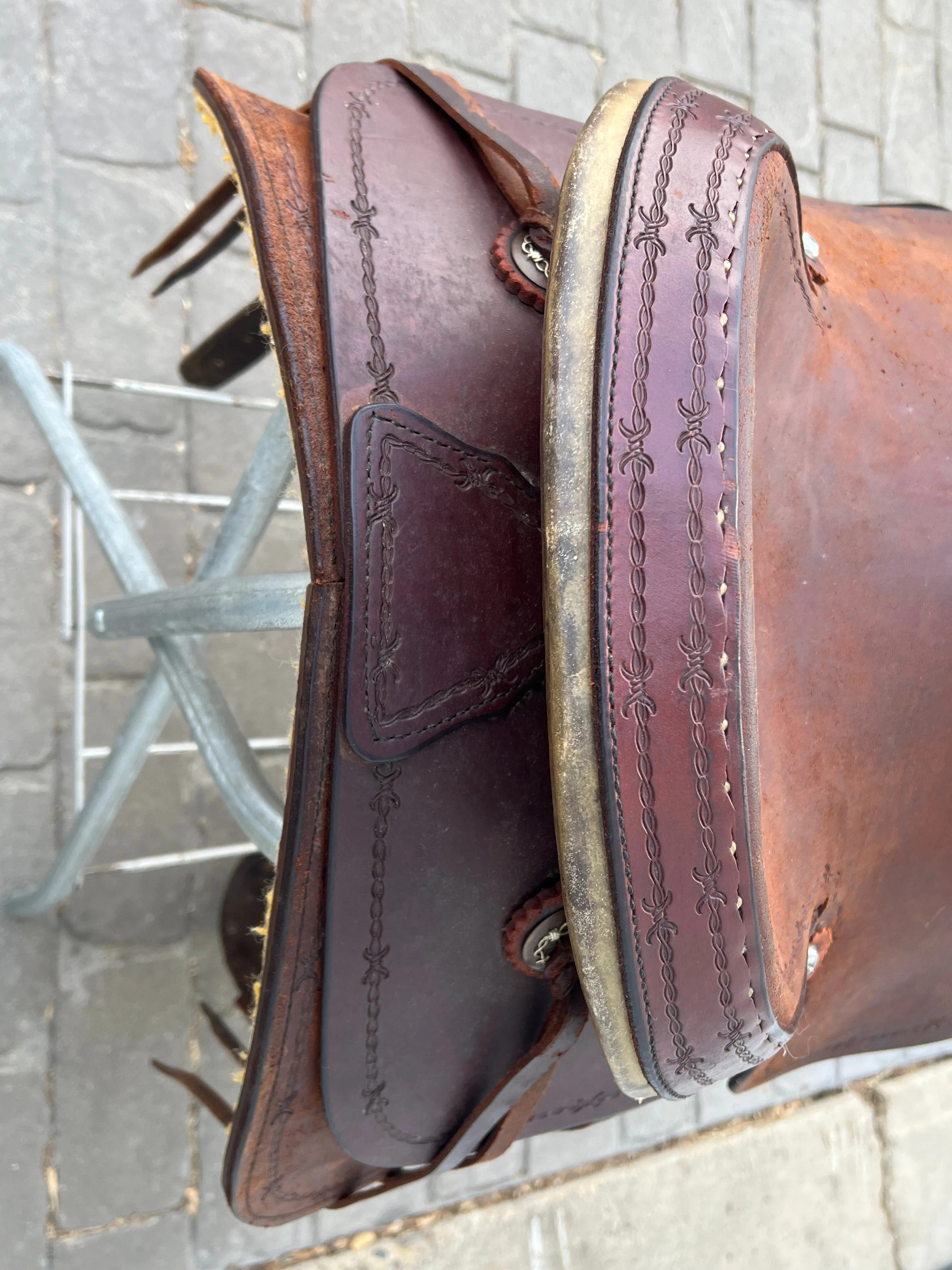 Used Billy Cook, Greenville TX, 17” Western Ranch Saddle