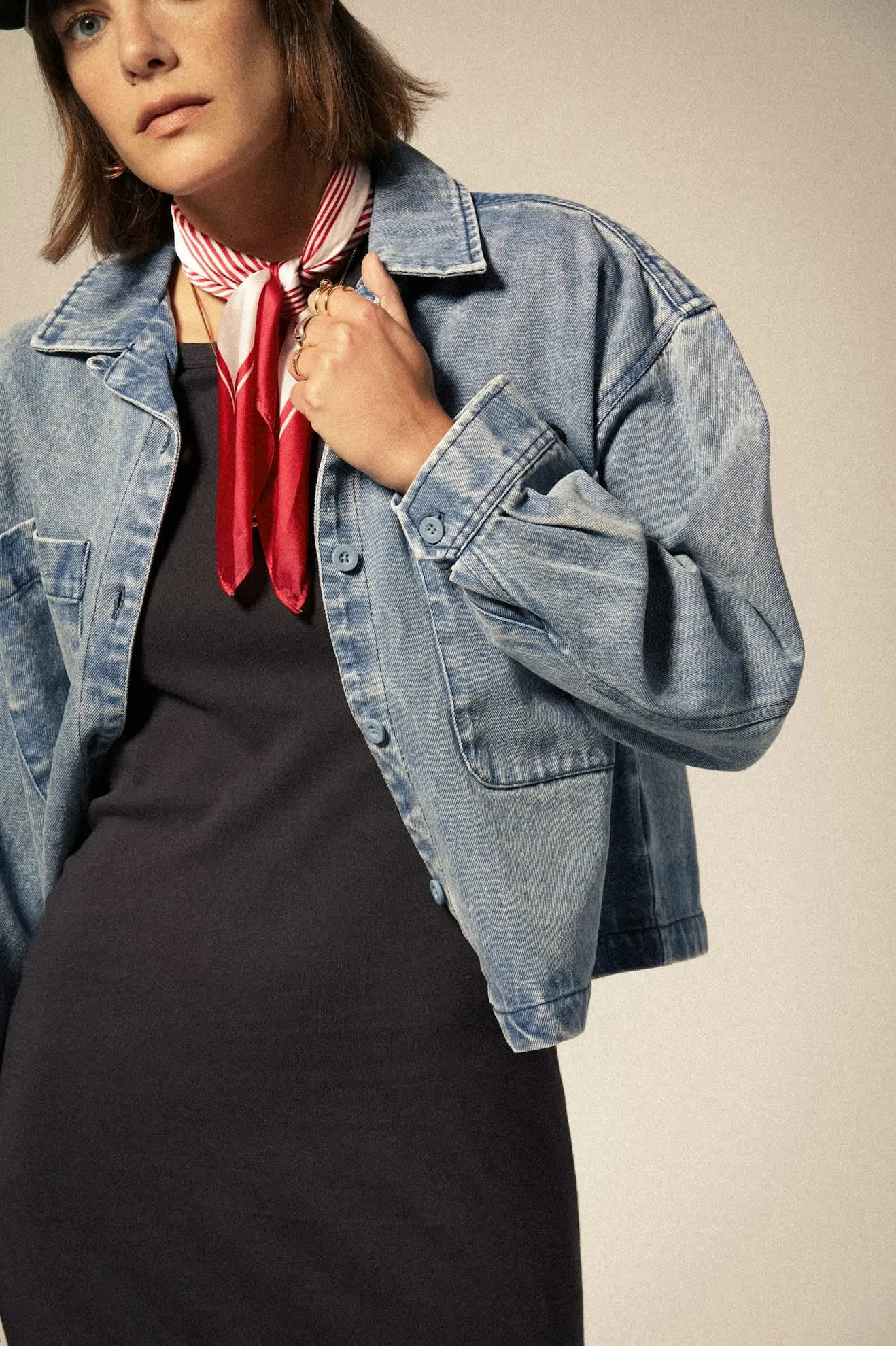 Utopia L/S Overshirt - Light Denim