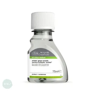 Varnish (Brush Applied)- Winsor & Newton 75ml ARTISTS GLOSS VARNISH