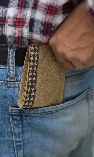 Vegan Mens Wallet | Natural Mens Wallet made of coconut leather