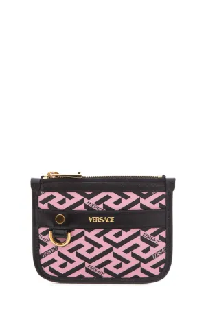 Versace Pink La Greca Wallet