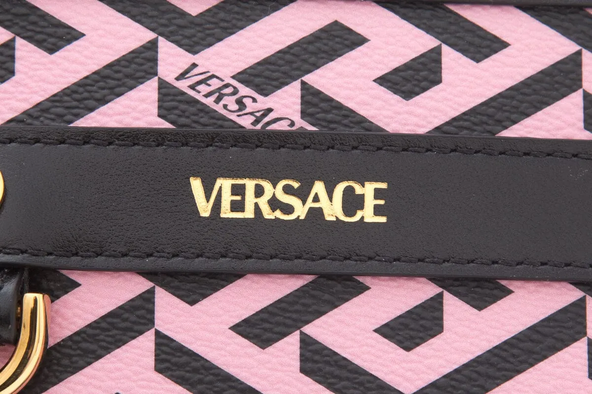 Versace Pink La Greca Wallet