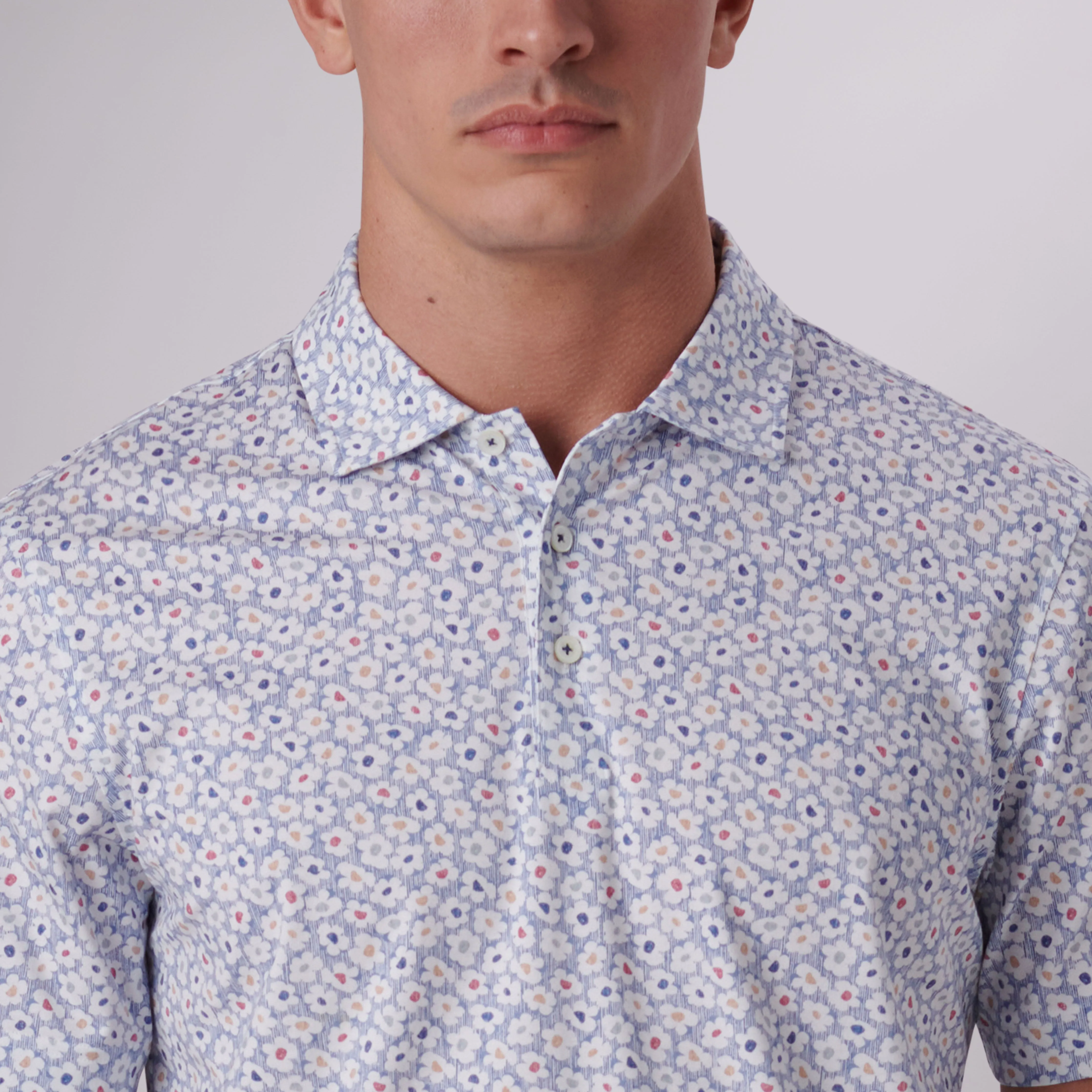 Victor Floral Print OoohCotton Polo