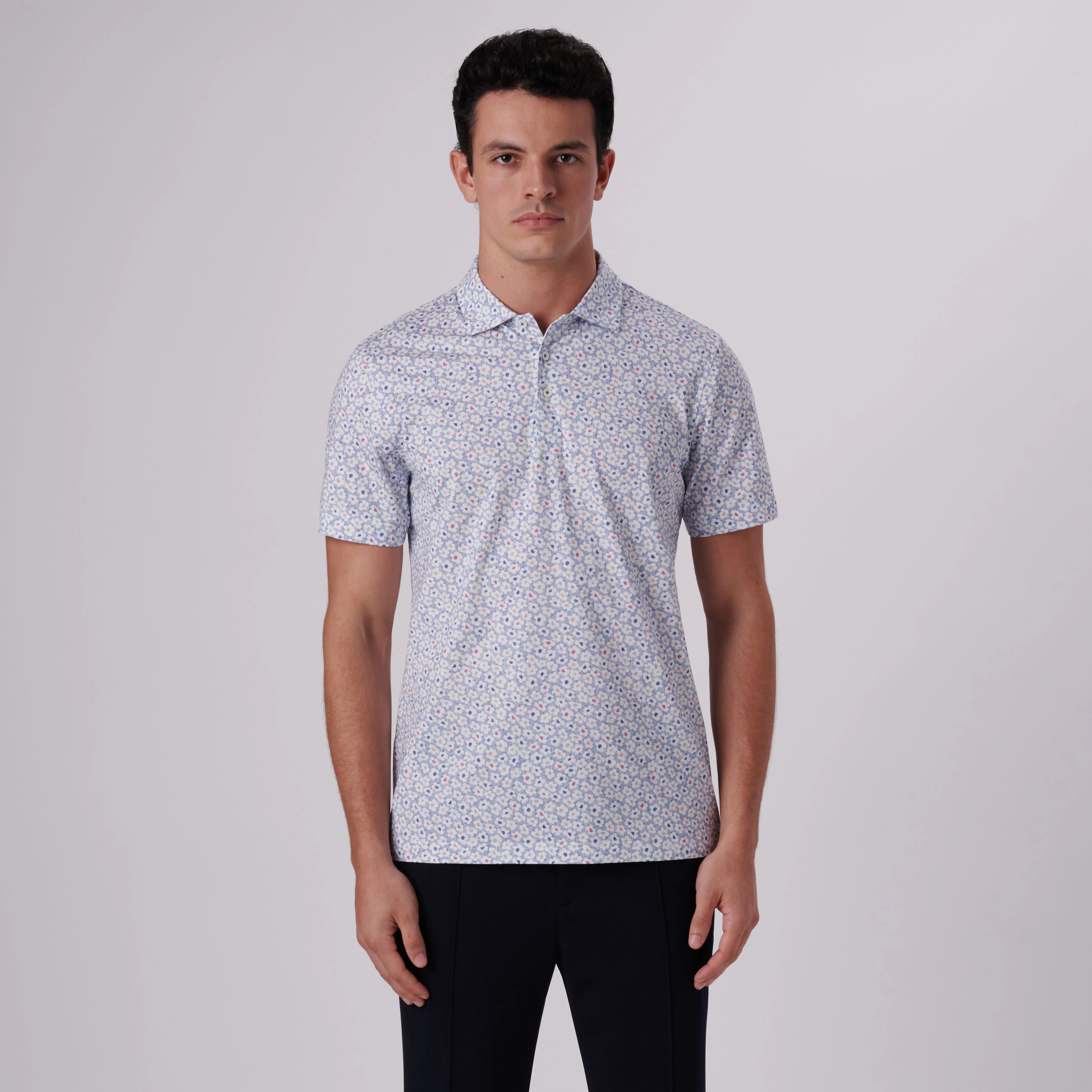 Victor Floral Print OoohCotton Polo