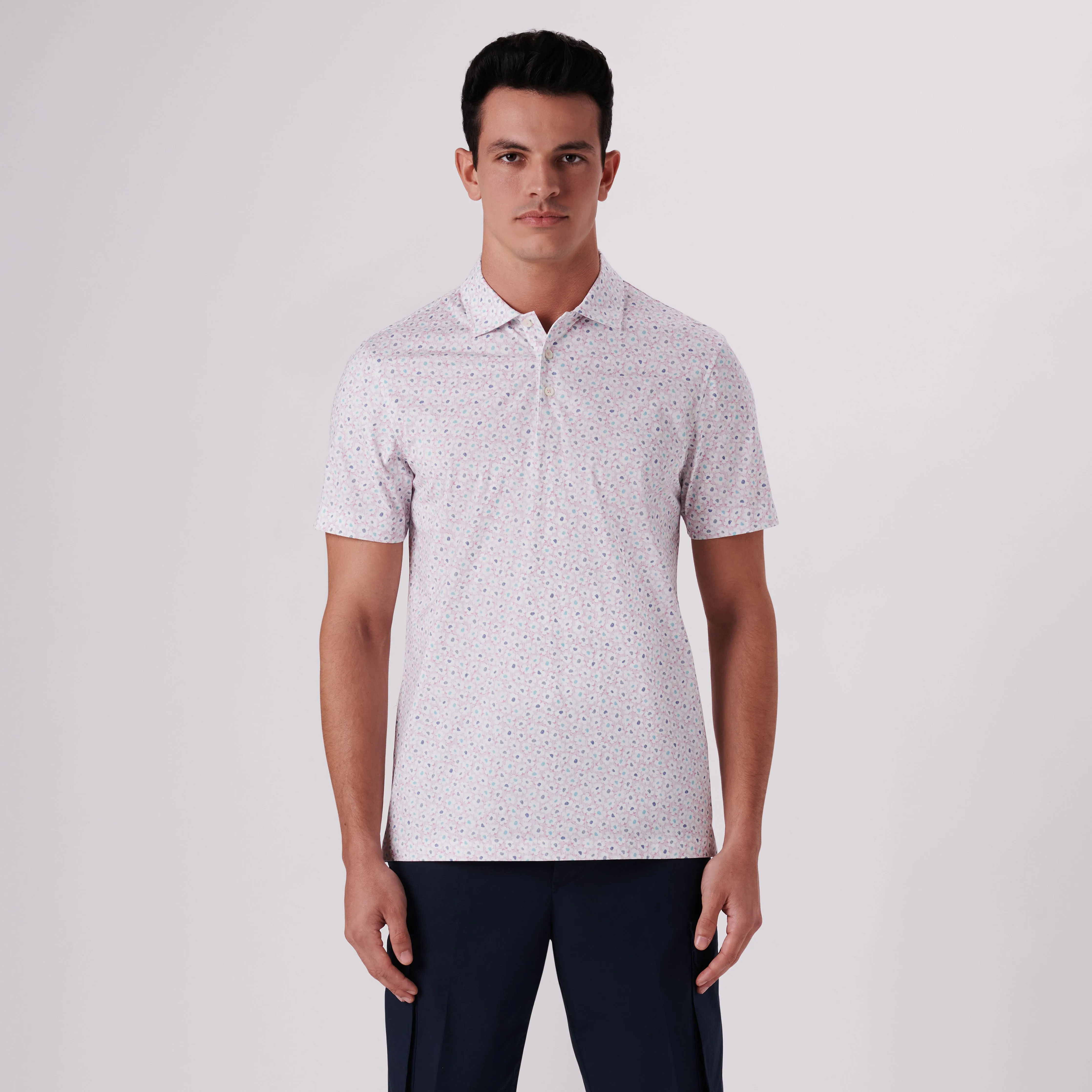 Victor Floral Print OoohCotton Polo