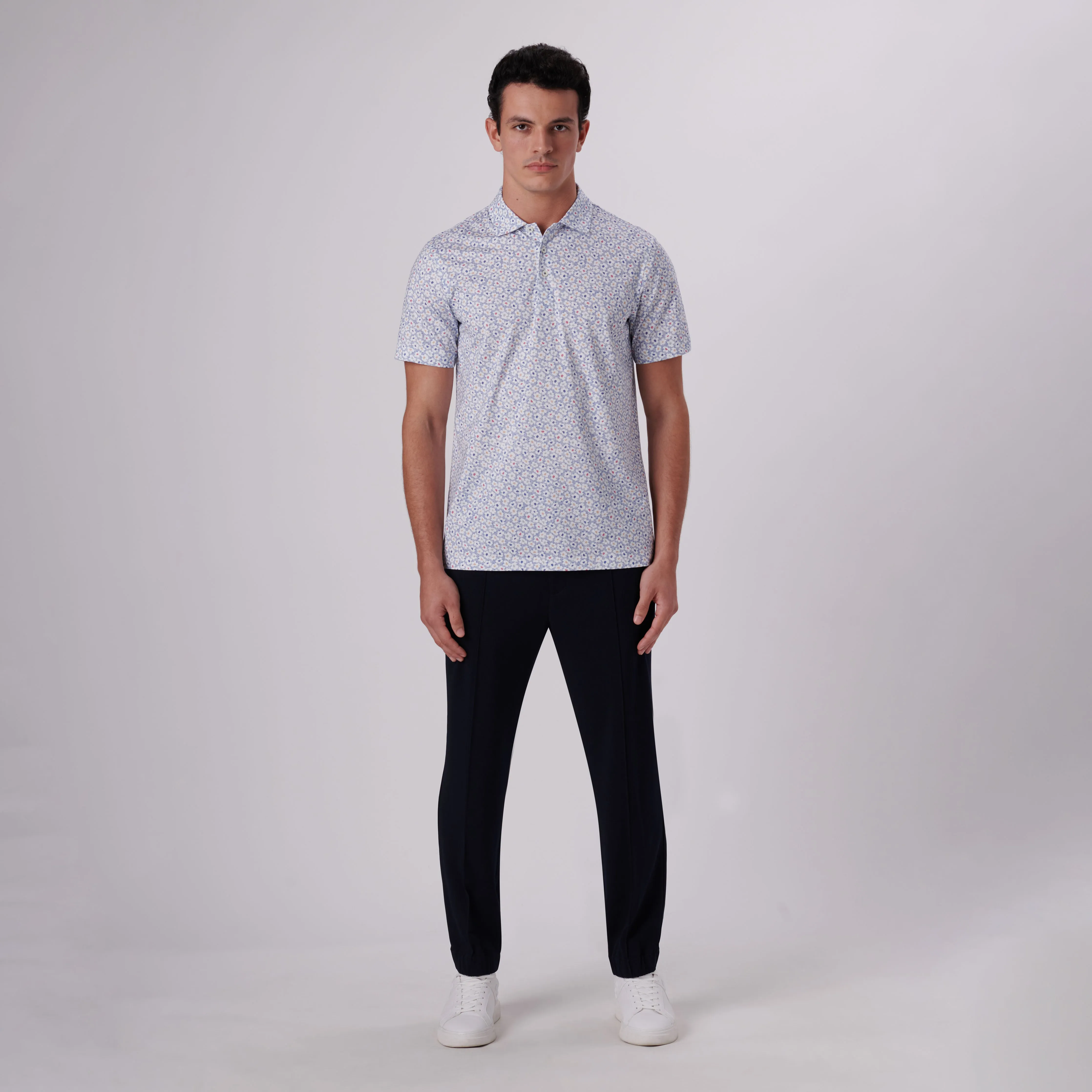 Victor Floral Print OoohCotton Polo