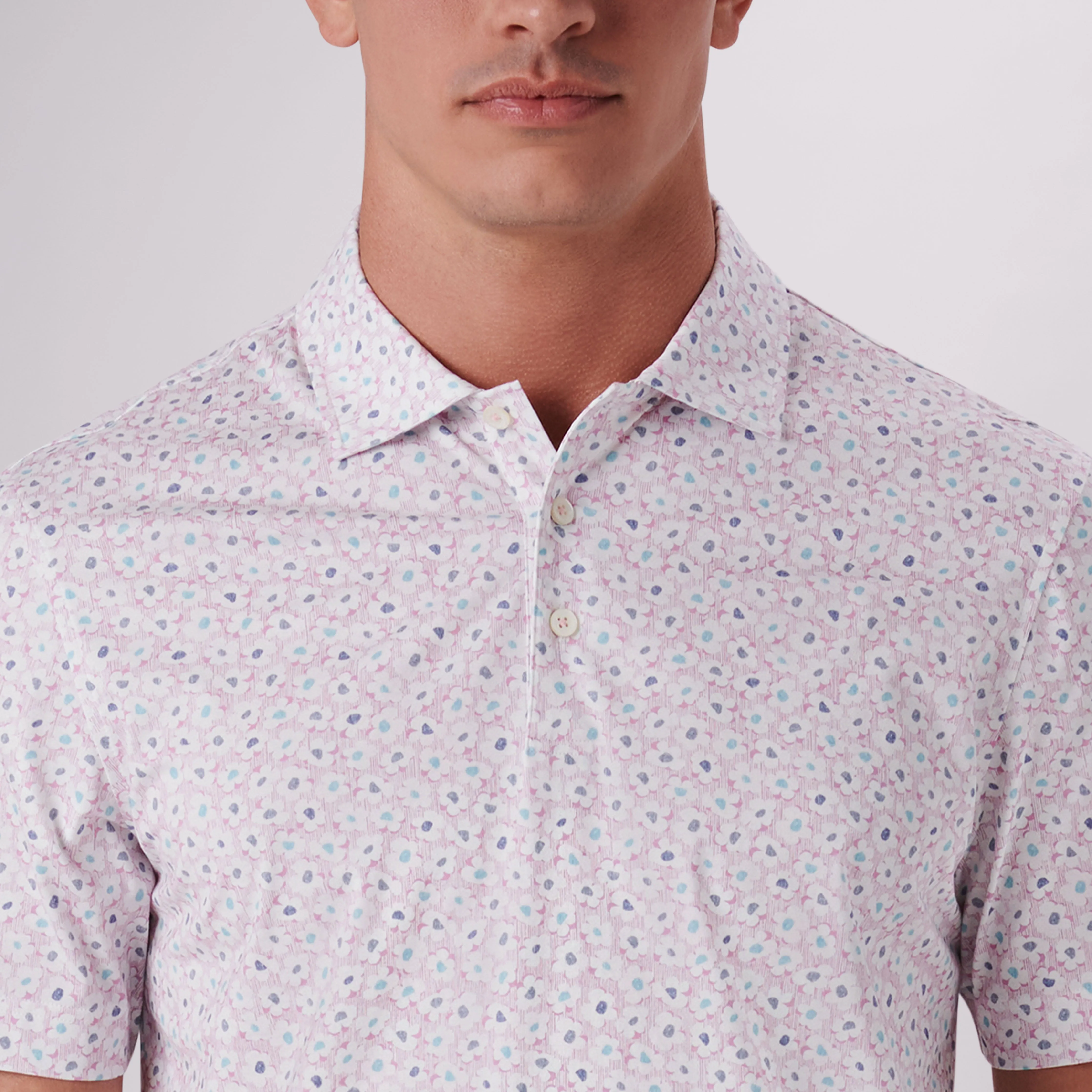 Victor Floral Print OoohCotton Polo