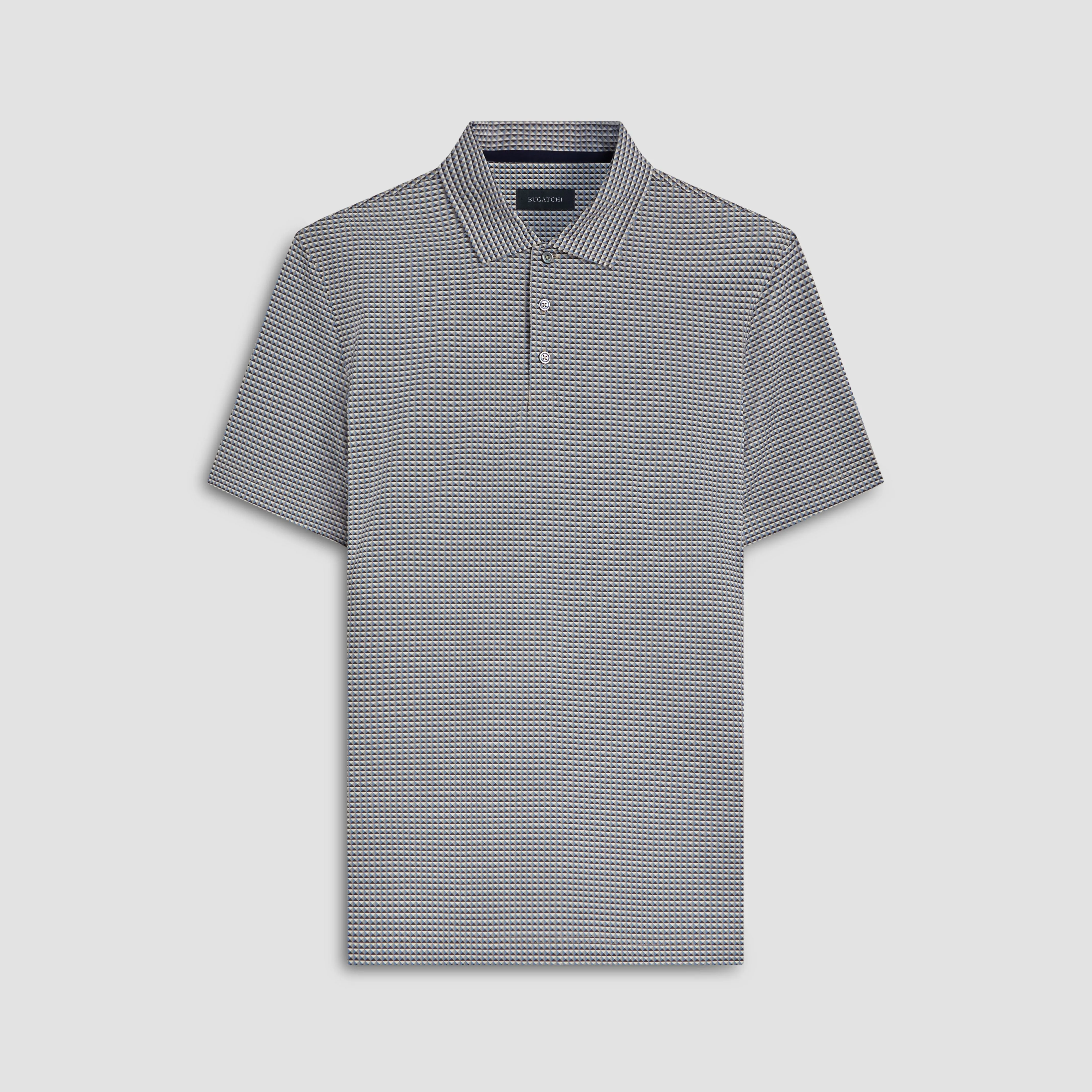 Victor Geometric Print OoohCotton Polo
