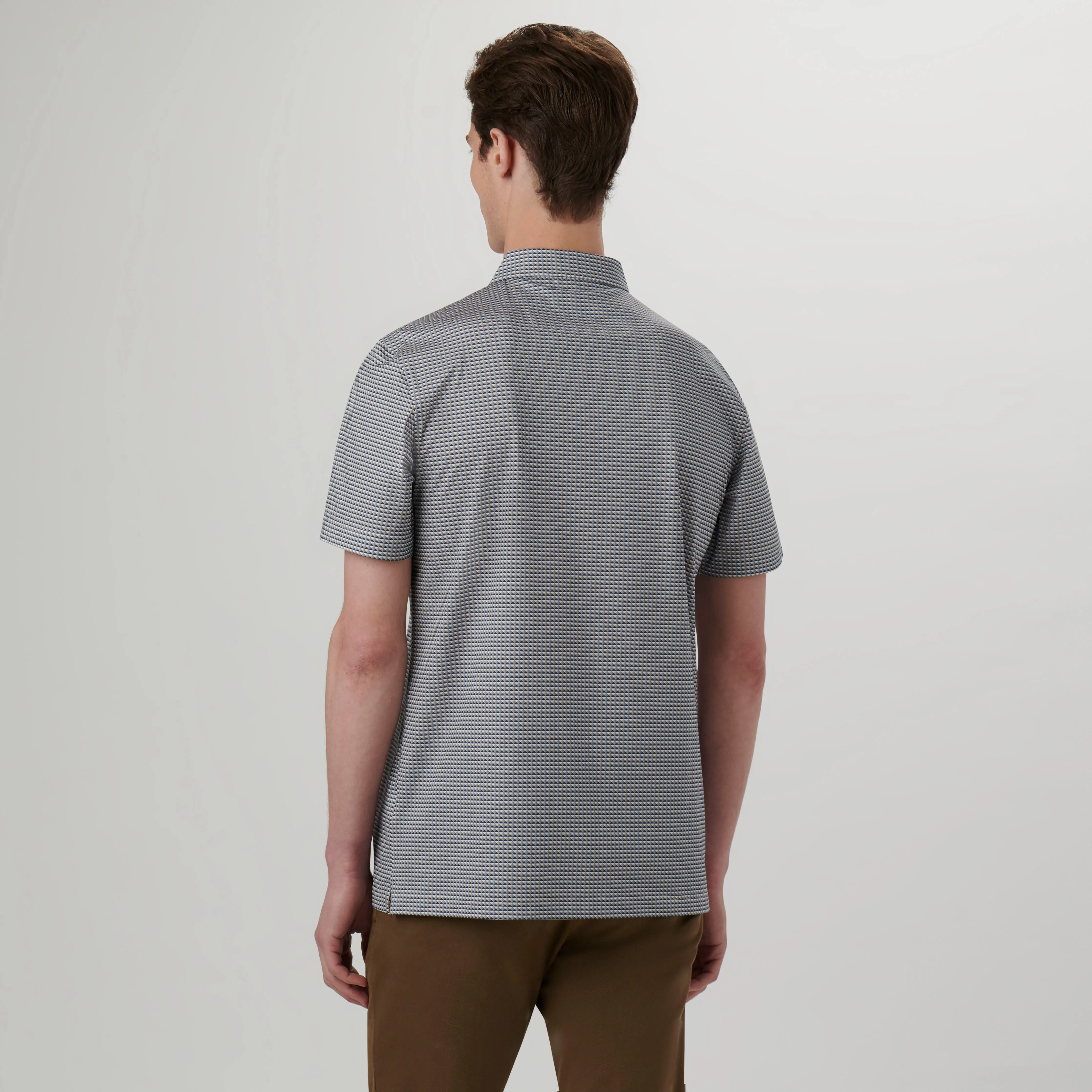 Victor Geometric Print OoohCotton Polo
