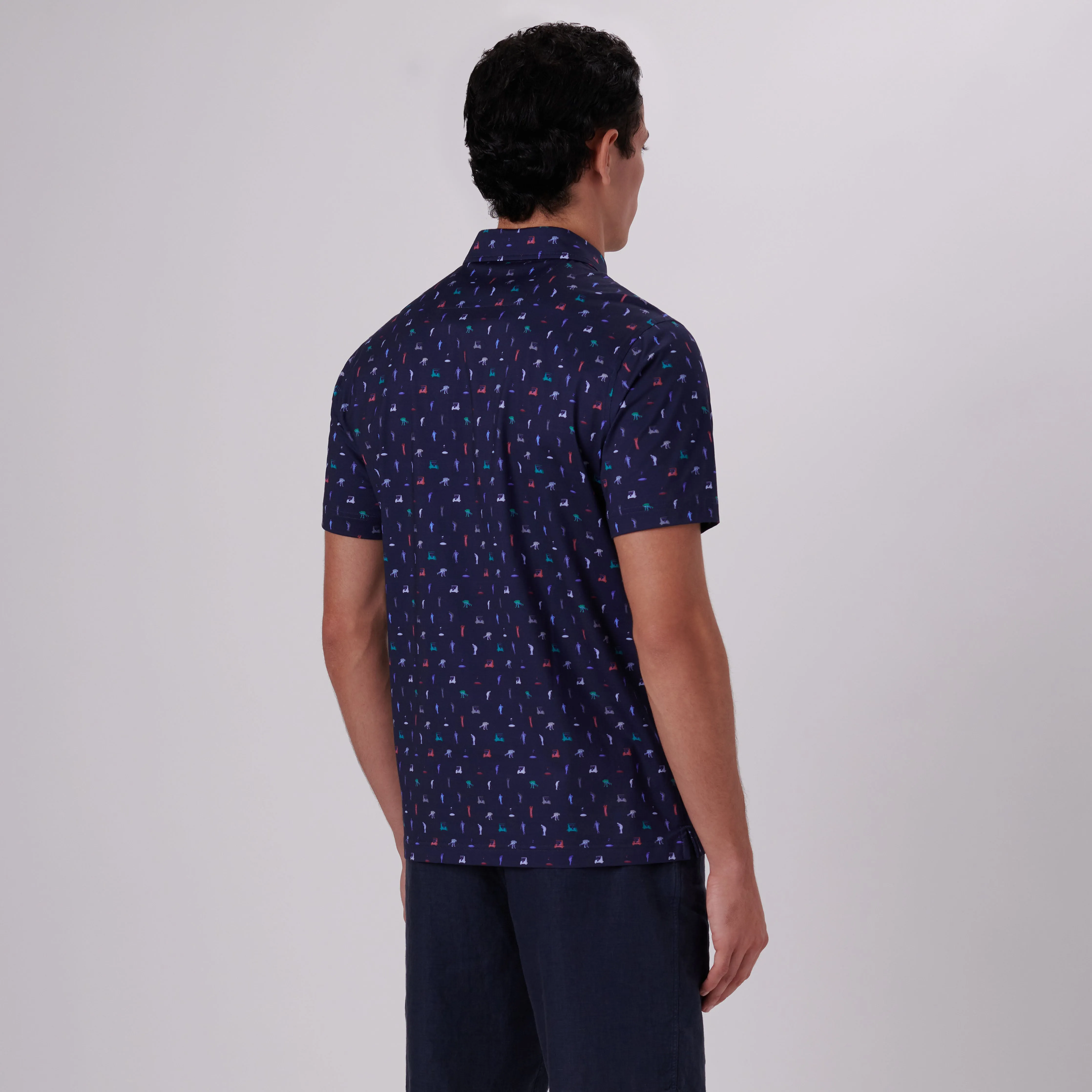 Victor Golf Print OoohCotton Polo