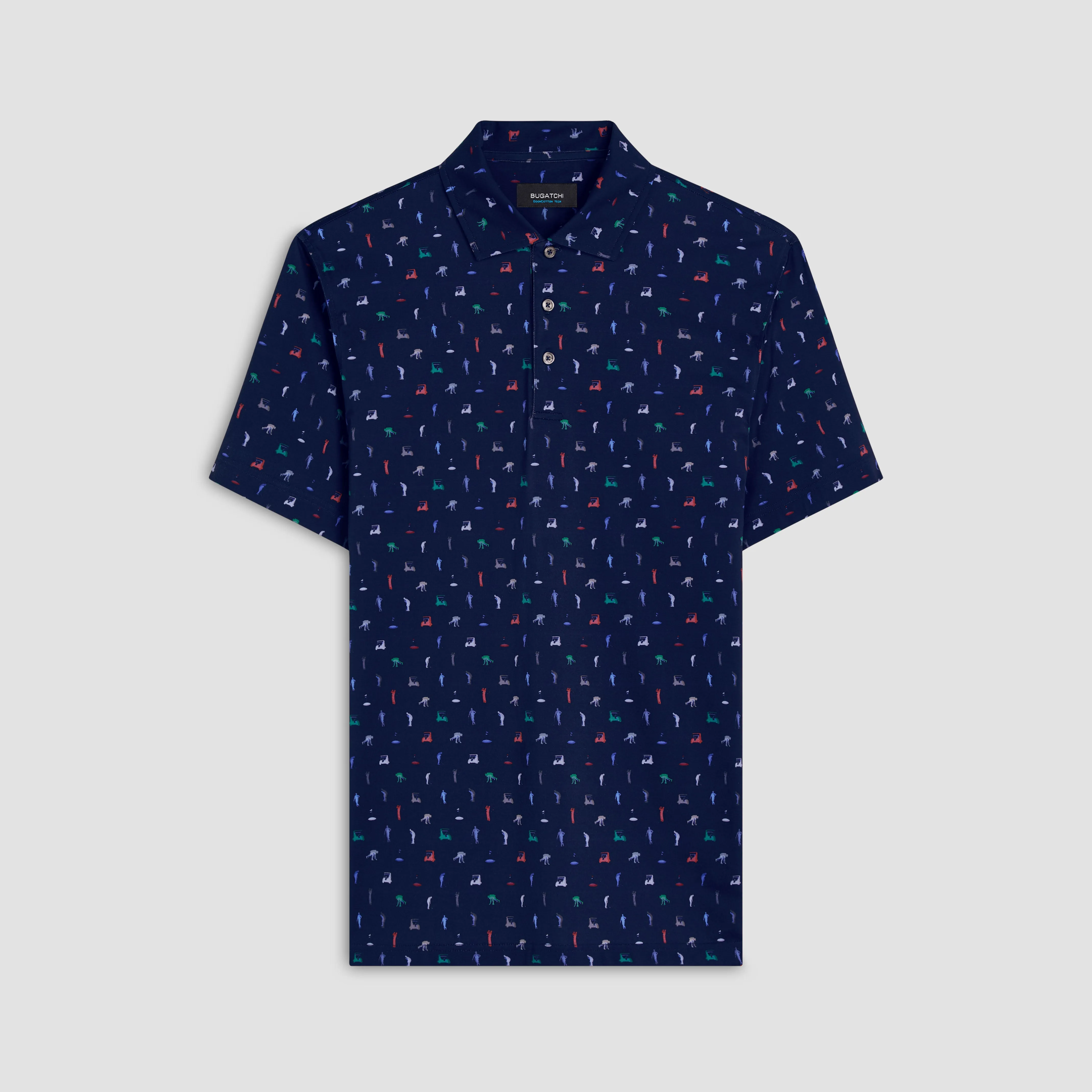 Victor Golf Print OoohCotton Polo