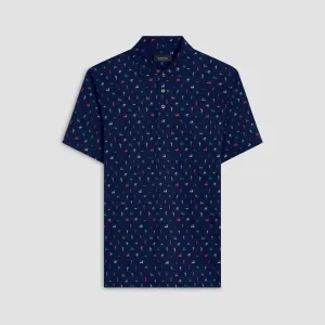 Victor Golf Print OoohCotton Polo