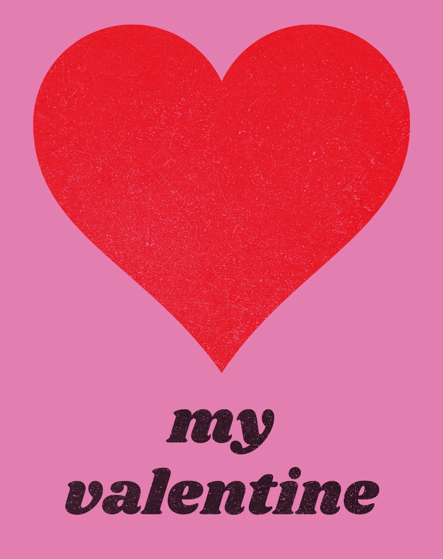 Vintage Valentine My Valentine Heart  Men's T-shirt