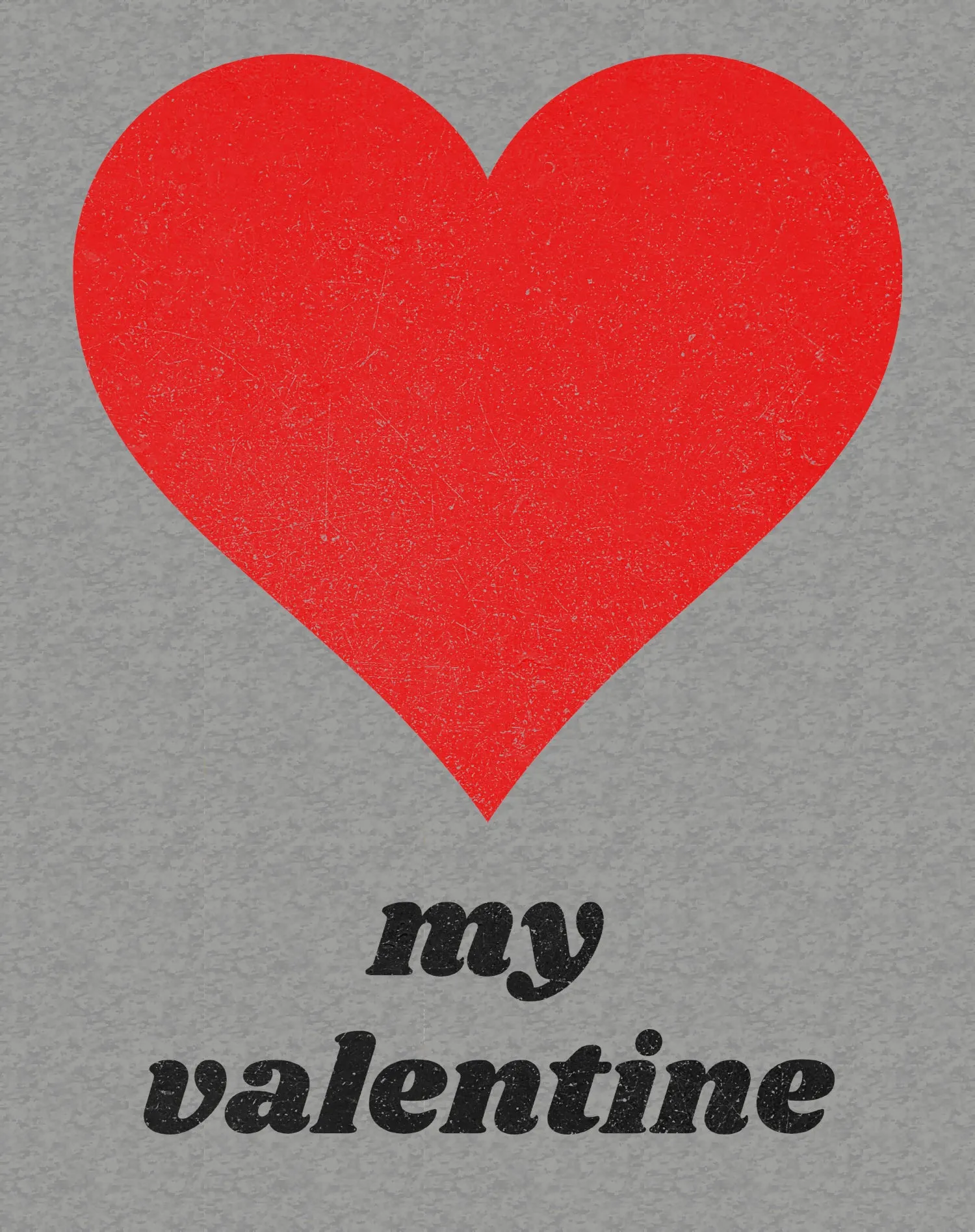 Vintage Valentine My Valentine Heart  Men's T-shirt