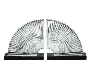 VISTA ALEGRE LIBRARY DECORATIVE GLASS BOOKEND