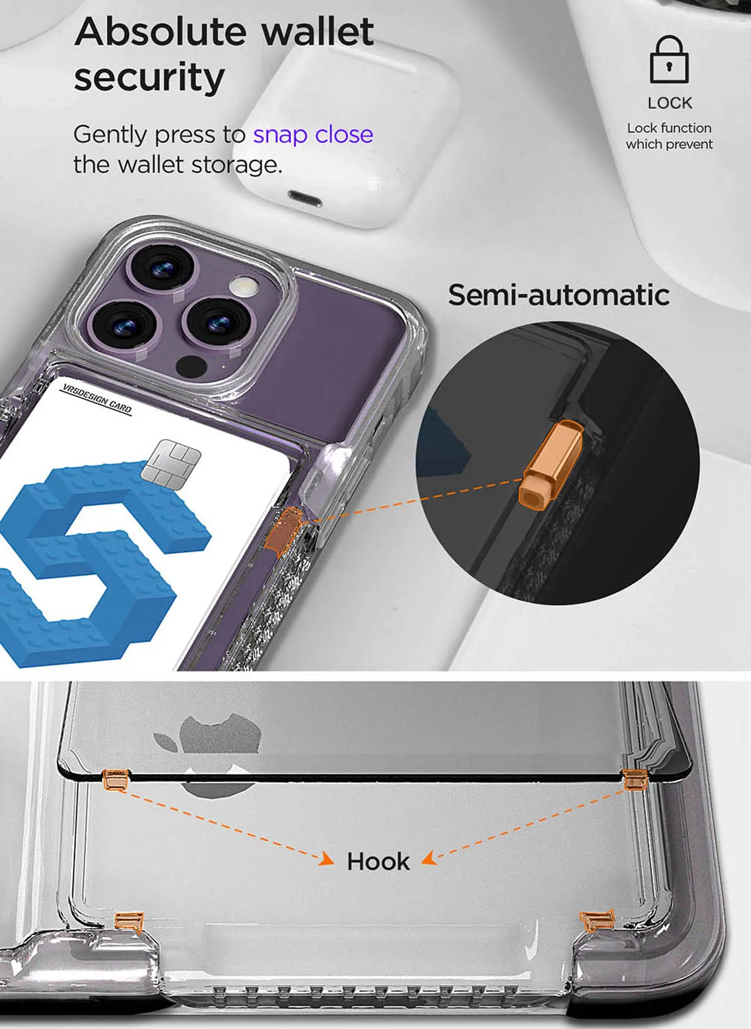 VRS Design iPhone 14 PRO Case Neo Flip