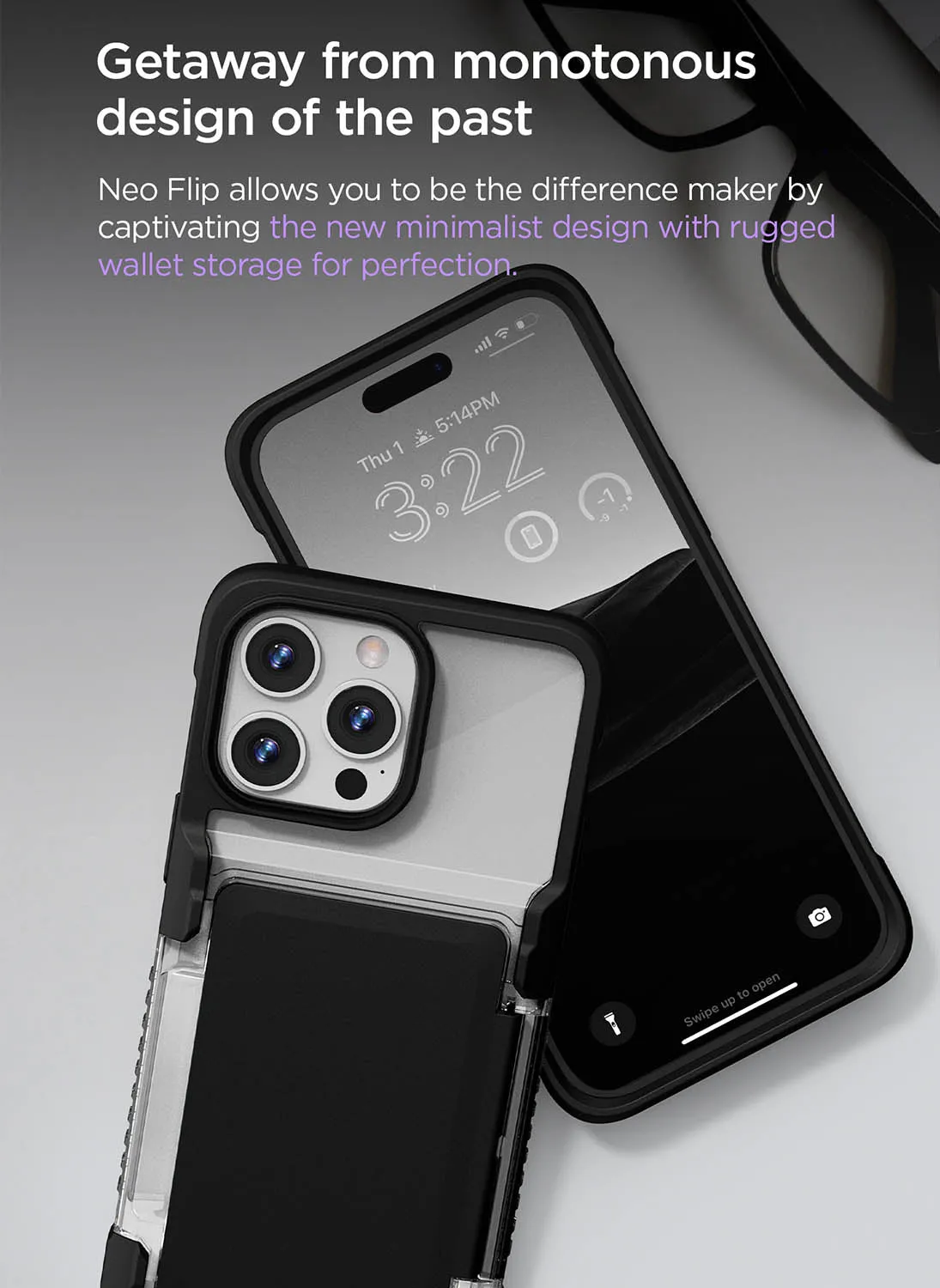 VRS Design iPhone 14 Pro MAX Case Neo Flip