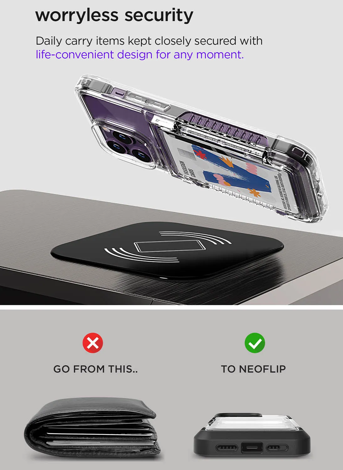 VRS Design iPhone 14 Pro MAX Case Neo Flip