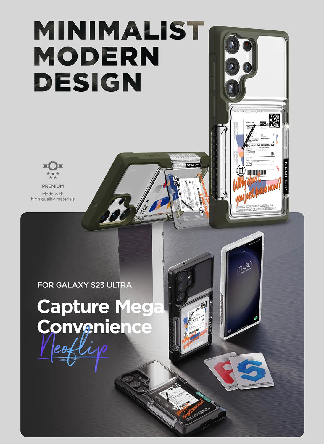 VRS Design Samsung Galaxy S23 ULTRA Neo Flip Travel