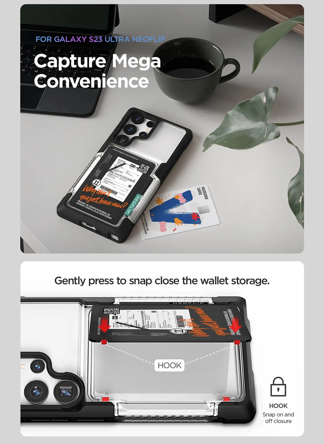 VRS Design Samsung Galaxy S23 ULTRA Neo Flip Travel