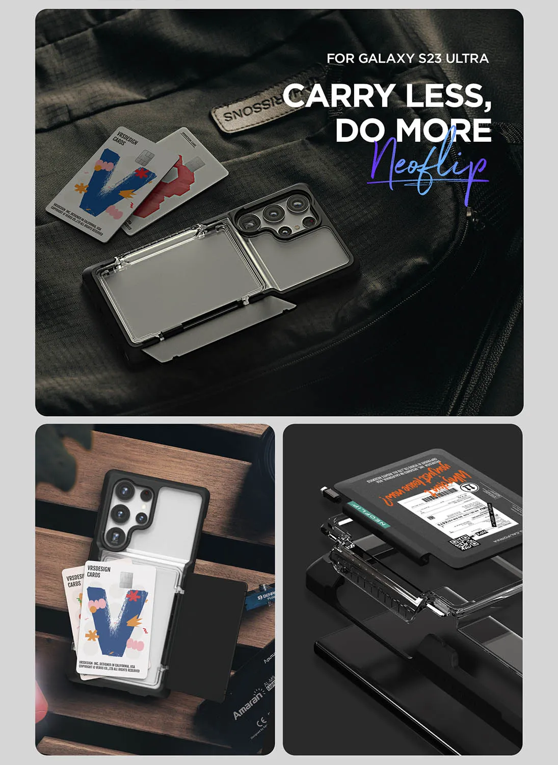 VRS Design Samsung Galaxy S23 ULTRA Neo Flip Travel