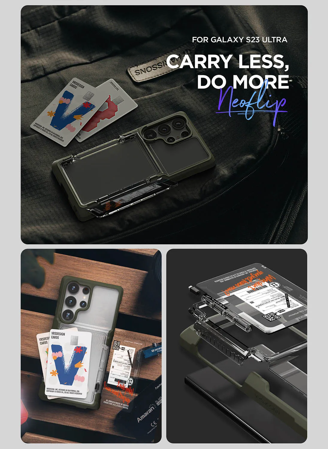 VRS Design Samsung Galaxy S23 ULTRA Neo Flip Travel