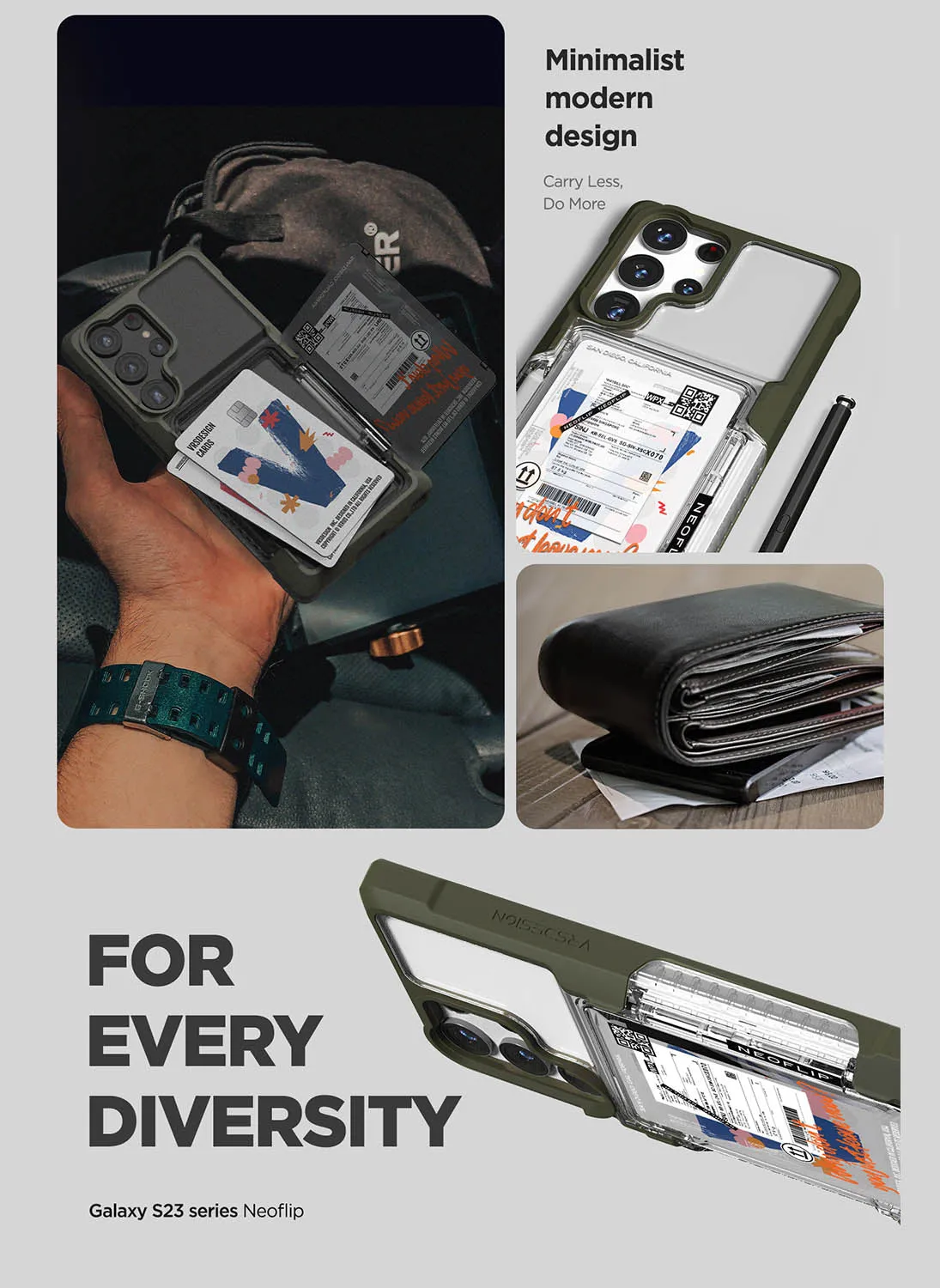 VRS Design Samsung Galaxy S23 ULTRA Neo Flip Travel
