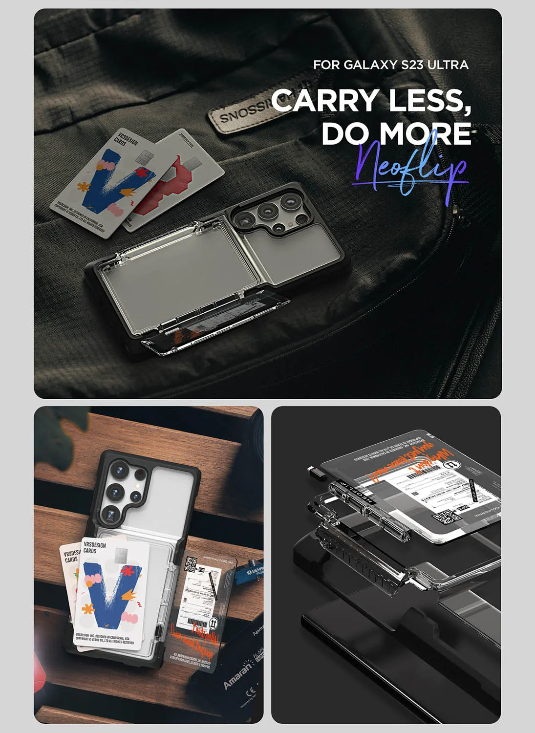 VRS Design Samsung Galaxy S23 ULTRA Neo Flip Travel