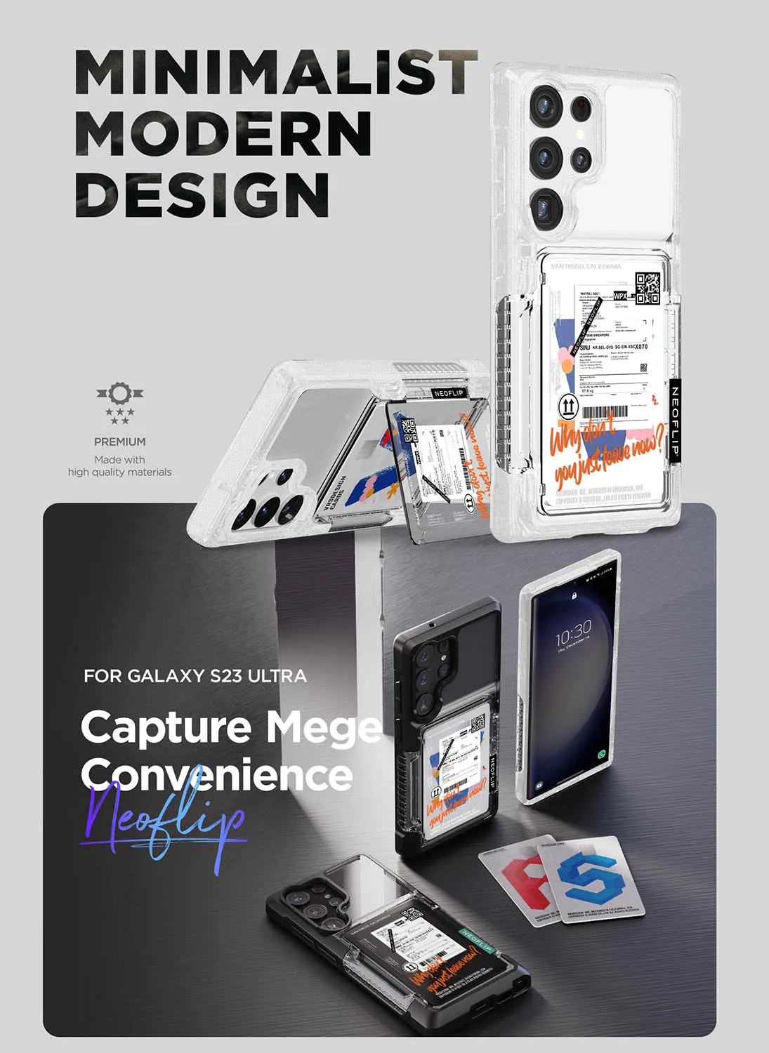 VRS Design Samsung Galaxy S23 ULTRA Neo Flip Travel