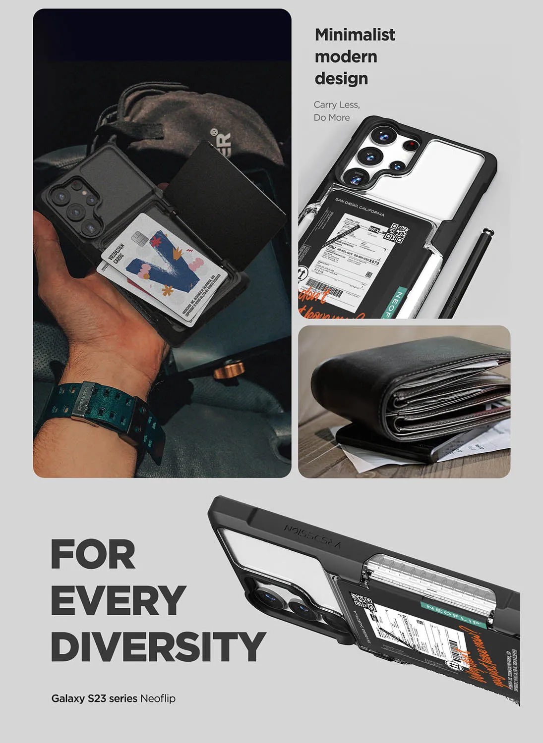 VRS Design Samsung Galaxy S23 ULTRA Neo Flip Travel