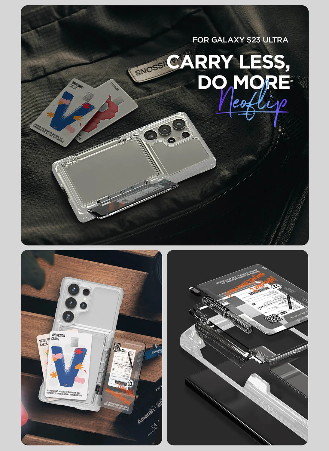 VRS Design Samsung Galaxy S23 ULTRA Neo Flip Travel